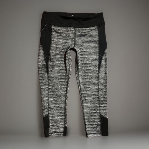 90 Degree by Reflex M Black Gray Cropped Work Out, Gym Leggings Yoga Pan… - Picture 1 of 6